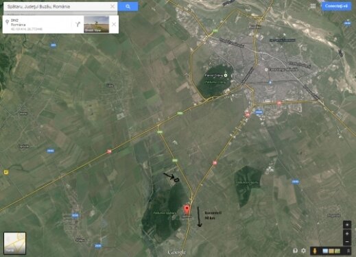 Buzau Teren de vanzare in Stalpu, deschidere 62ml, 2600 mp,28.600euro